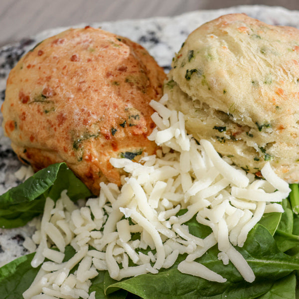 Fresh Spinach & Mozzarella Savory Scones