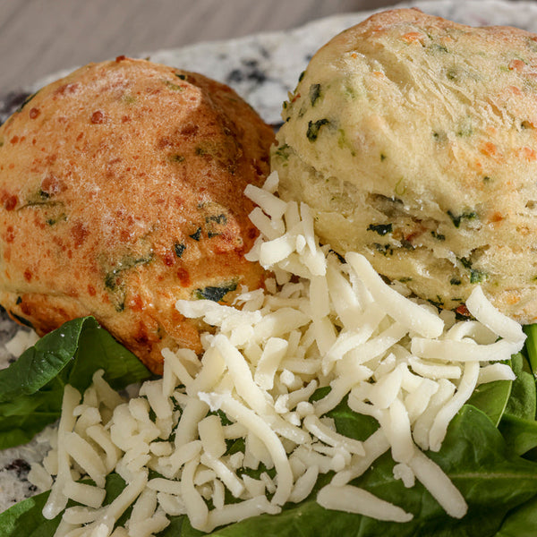 Fresh Spinach & Mozzarella Savory Scones