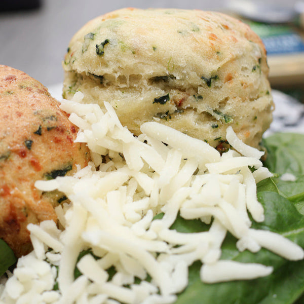 Fresh Spinach & Mozzarella Savory Scones