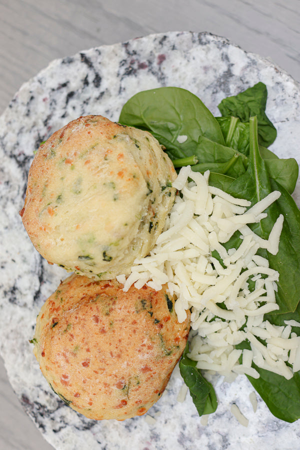 Fresh Spinach & Mozzarella Savory Scones