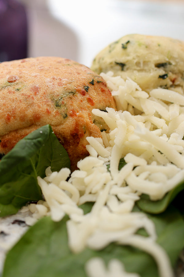 Fresh Spinach & Mozzarella Savory Scones