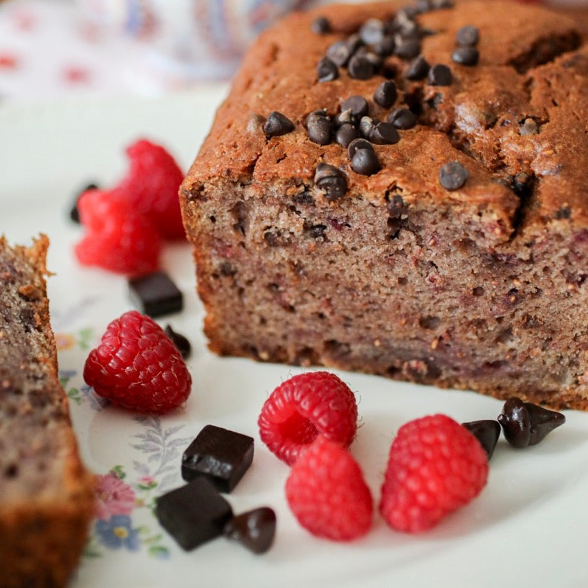 Red Raspberry Chocolate Cake - Gluten Free