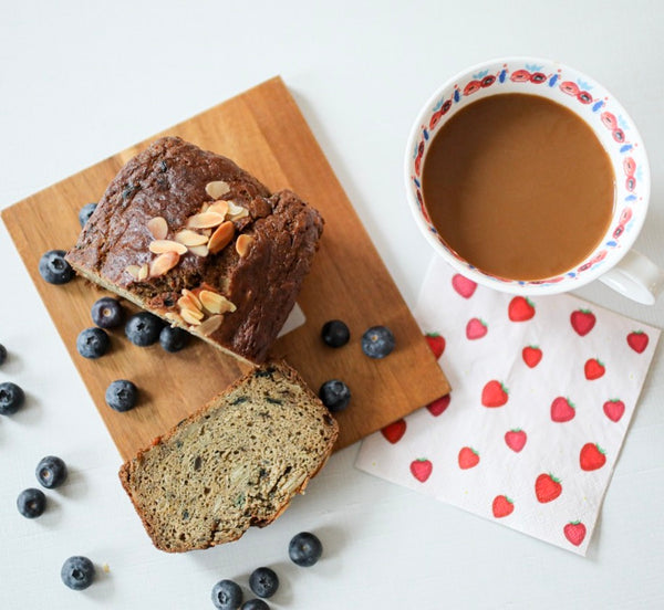 Blueberry & Almond Banana Bread - Two and a Half Irishmen