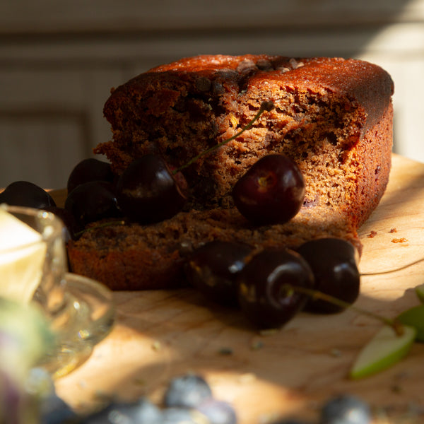 Cherry Double Chocolate Cake - Vegan