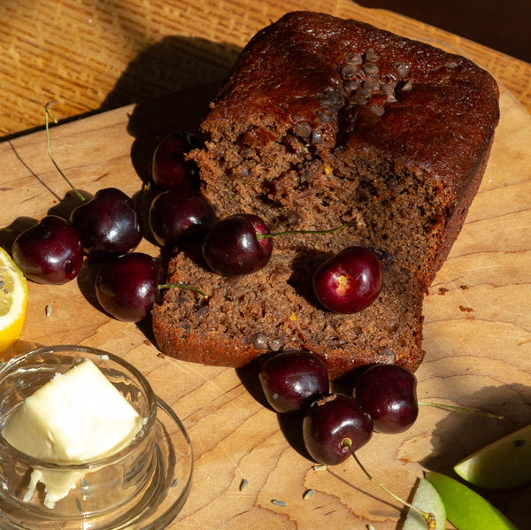 Cherry Double Chocolate Cake - Vegan