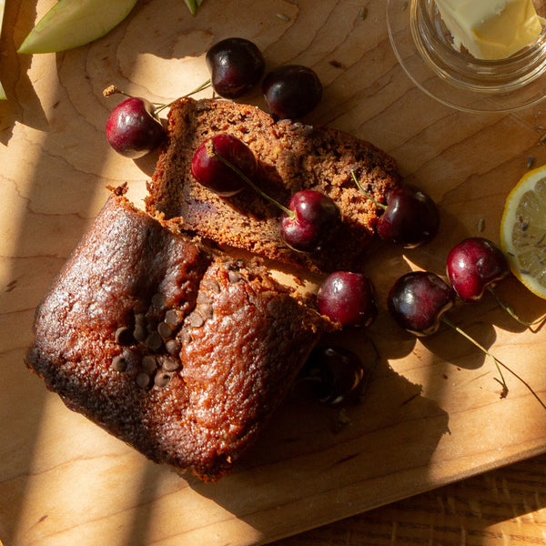Cherry Double Chocolate Cake - Vegan