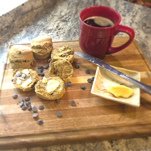 Coffee Chocolate Chip Cream Scones