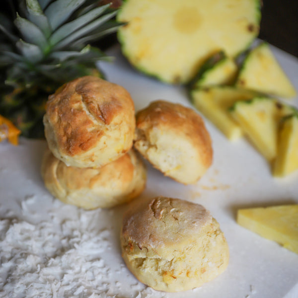 Pineapple & Coconut Cream Scones