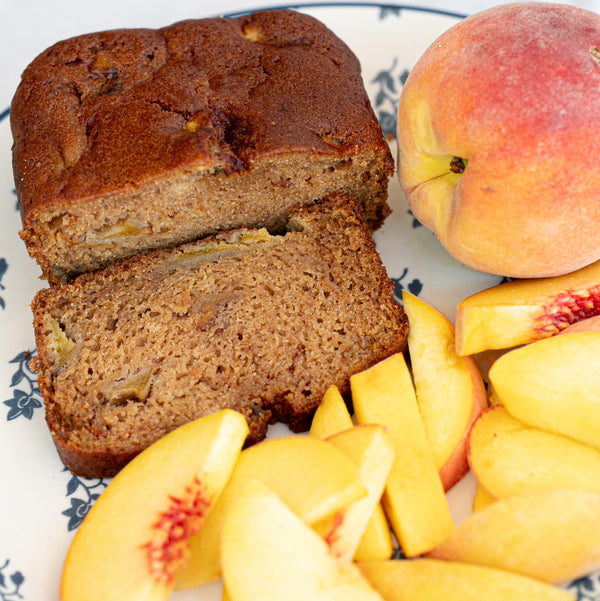 Virginia Peach Cobbler Cake - Vegan