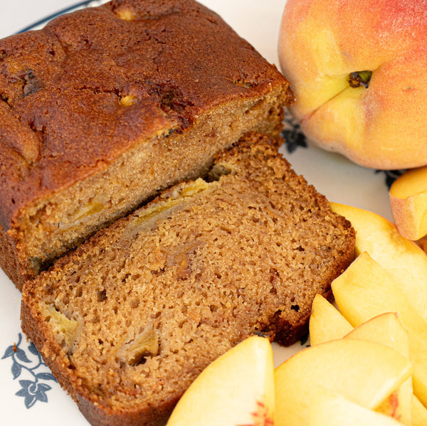 Virginia Peach Cobbler Cake - Vegan