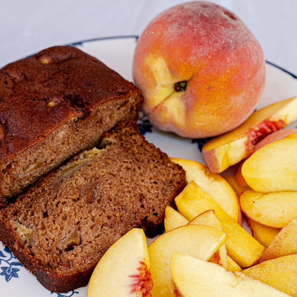 Virginia Peach Cobbler Cake - Vegan