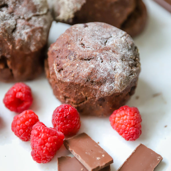 Chocolate Raspberry Buttermilk Scones